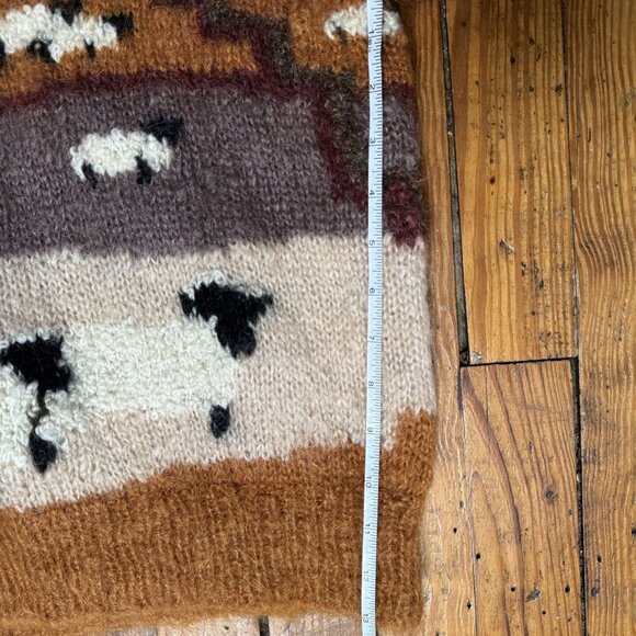 Vtg SELINA KNITWEAR Mohair Pastoral Farm Handmade Sweater England M susie lee - Picture 6 of 10